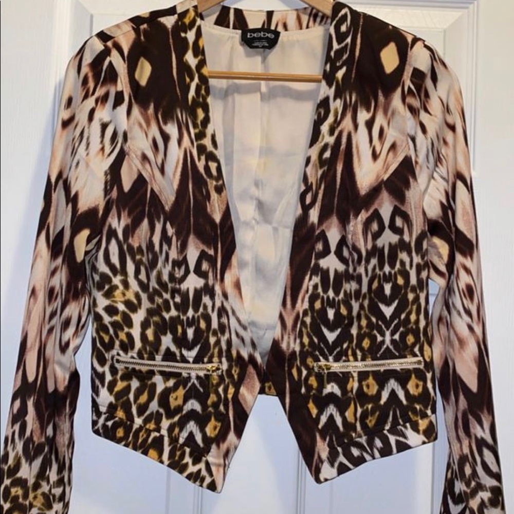 Bebe leopard Blazer